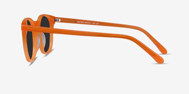 Safari Orange AcetateSunglass Frames from EyeBuyDirect, Side View
