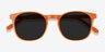 Safari Orange AcetateSunglass Frames from EyeBuyDirect, Closed View