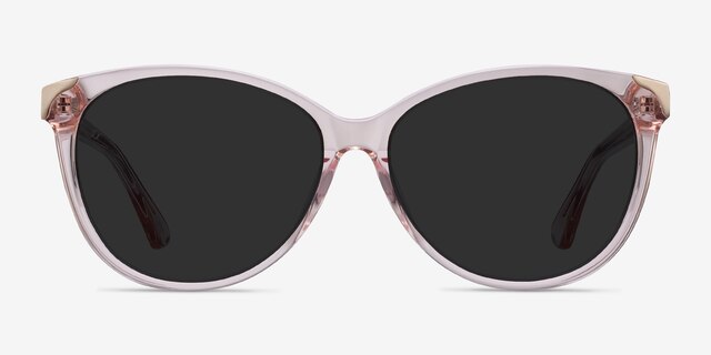 Lima Clear Pink AcetateSunglass Frames from EyeBuyDirect, Front View