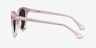 Lima Clear Pink AcetateSunglass Frames from EyeBuyDirect, Side View