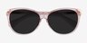 Lima Clear Pink AcetateSunglass Frames from EyeBuyDirect, Closed View