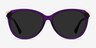 Lima Violet AcétateSoleil de Lunette de vue d'EyeBuyDirect, Vue de Face