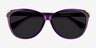 Lima Violet AcétateSoleil de Lunette de vue d'EyeBuyDirect, Vue Rapprochée