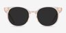 Hideout Clear Melon AcetateSunglass Frames from EyeBuyDirect, Front View