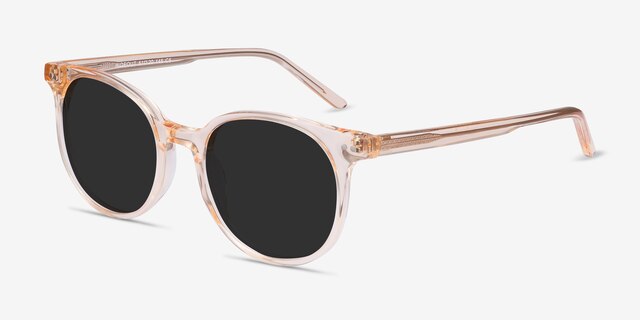 Hideout Clear Melon AcetateSunglass Frames from EyeBuyDirect, Angle View