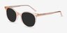 Hideout Clear Melon AcetateSunglass Frames from EyeBuyDirect, Angle View