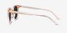 Hideout Clear Melon AcetateSunglass Frames from EyeBuyDirect, Side View
