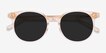 Hideout Clear Melon AcetateSunglass Frames from EyeBuyDirect, Closed View