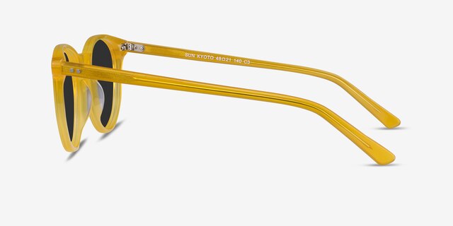 Sun Kyoto Yellow AcetateSunglass Frames from EyeBuyDirect, Side View