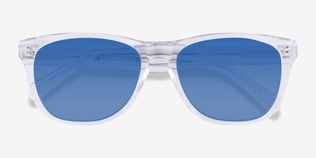 Malibu Clear AcetateSunglass Frames from EyeBuyDirect, Closed View