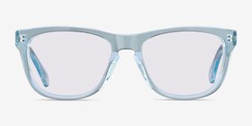 Malibu Clear Blue Acétate Soleil de Lunette de vue d'EyeBuyDirect, Vue de Face