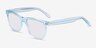 Malibu Clear Blue AcetateSunglass Frames from EyeBuyDirect, Angle View