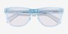 Malibu Clear Blue AcetateSunglass Frames from EyeBuyDirect, Closed View