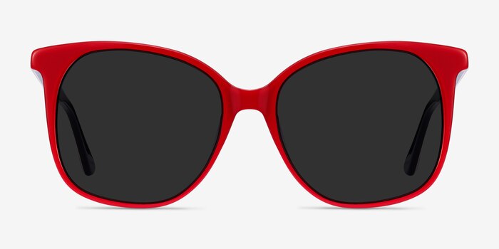 Celebration Red & Navy Acetate Sunglass Frames from EyeBuyDirect