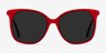 Celebration Red & Navy AcetateSunglass Frames from EyeBuyDirect, Front View