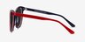 Celebration Red & Navy AcetateSunglass Frames from EyeBuyDirect, Side View