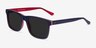 Proud Navy & Red AcetateSunglass Frames from EyeBuyDirect, Angle View