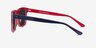 Proud Navy & Red AcetateSunglass Frames from EyeBuyDirect, Side View