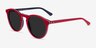 Monument Red & Navy AcetateSunglass Frames from EyeBuyDirect, Angle View