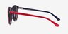 Monument Red & Navy AcetateSunglass Frames from EyeBuyDirect, Side View