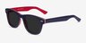 Parade Navy & Red AcétateSoleil de Lunette de vue d'EyeBuyDirect, Vue d'Angle