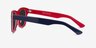 Parade Navy & Red AcétateSoleil de Lunette de vue d'EyeBuyDirect, Vue de Côté