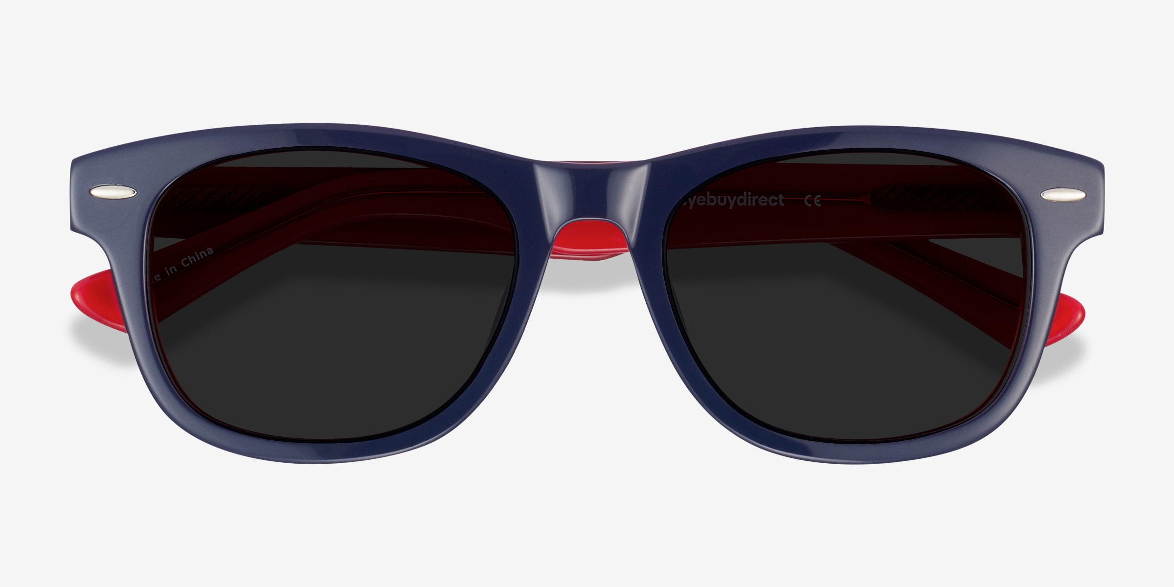Parade - Square Red & Navy Frame Prescription Sunglasses  display picture 2