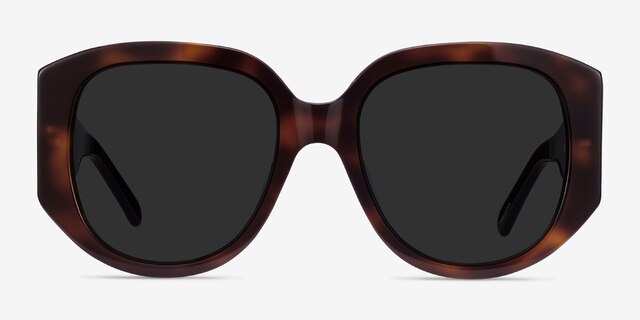 Bianca Tortoise AcetateSunglass Frames from EyeBuyDirect, Front View