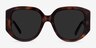 Bianca Tortoise AcetateSunglass Frames from EyeBuyDirect, Front View