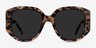 Bianca Ivory Tortoise AcetateSunglass Frames from EyeBuyDirect, Front View