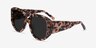 Bianca Ivory Tortoise AcetateSunglass Frames from EyeBuyDirect, Angle View