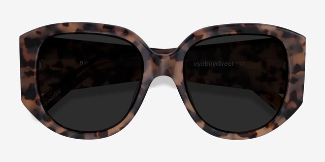 Bianca Ivory Tortoise AcetateSunglass Frames from EyeBuyDirect, Closed View