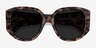 Bianca Ivory Tortoise AcetateSunglass Frames from EyeBuyDirect, Closed View