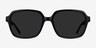 Marlon Black AcetateSunglass Frames from EyeBuyDirect, Front View