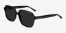 Marlon Black AcetateSunglass Frames from EyeBuyDirect, Angle View