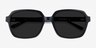 Marlon Black AcetateSunglass Frames from EyeBuyDirect, Closed View