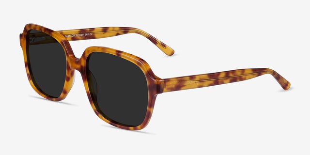 Marlon Tortoise AcetateSunglass Frames from EyeBuyDirect, Angle View