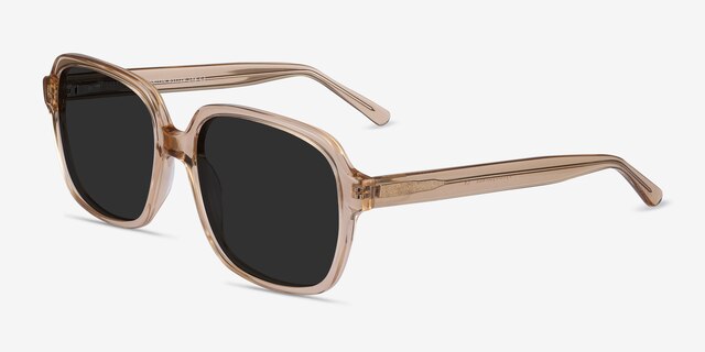 Marlon Brown AcetateSunglass Frames from EyeBuyDirect, Angle View