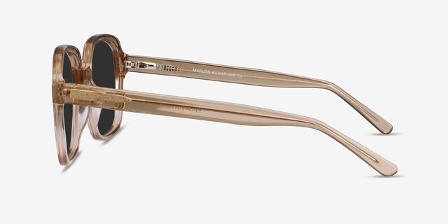 Marlon Brown AcetateSunglass Frames from EyeBuyDirect, Side View