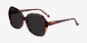Isabella Tortoise AcetateSunglass Frames from EyeBuyDirect, Angle View