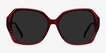 Isabella Burgundy AcetateSunglass Frames from EyeBuyDirect, Front View