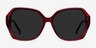 Isabella Burgundy AcetateSunglass Frames from EyeBuyDirect, Front View