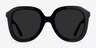 Wendy Noir AcétateSoleil de Lunette de vue d'EyeBuyDirect, Vue de Face