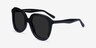 Wendy Noir AcétateSoleil de Lunette de vue d'EyeBuyDirect, Vue d'Angle