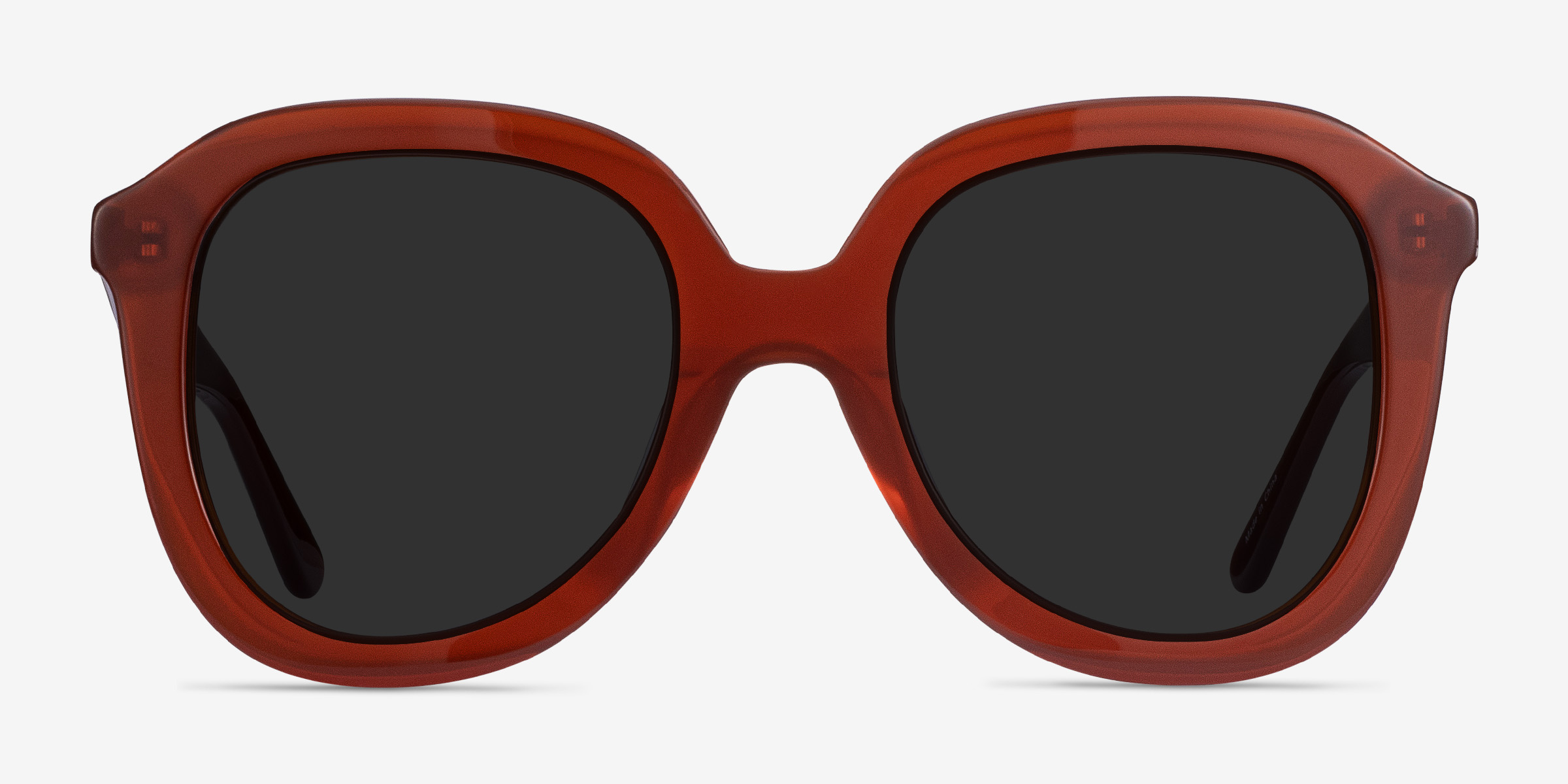 Wendy - Square Burgundy Frame Sunglasses For Women | Eyebuydirect