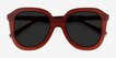 Wendy Burgundy AcetateSunglass Frames from EyeBuyDirect, Closed View