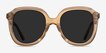 Wendy Clear Brown AcetateSunglass Frames from EyeBuyDirect, Front View
