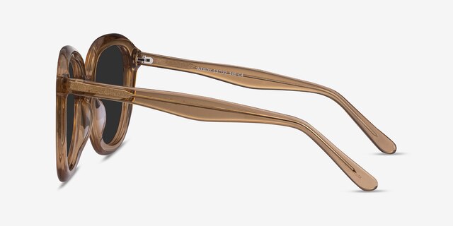 Wendy Clear Brown AcetateSunglass Frames from EyeBuyDirect, Side View