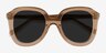 Wendy Clear Brown AcetateSunglass Frames from EyeBuyDirect, Closed View