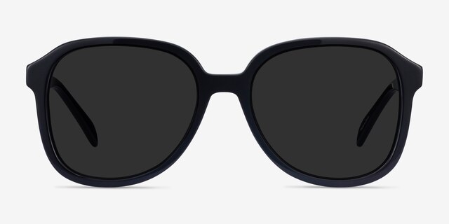 Brent Black AcetateSunglass Frames from EyeBuyDirect, Front View